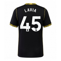 Camiseta Chelsea Romeo Lavia #45 Segunda Equipación Replica 2026-27 mangas cortas